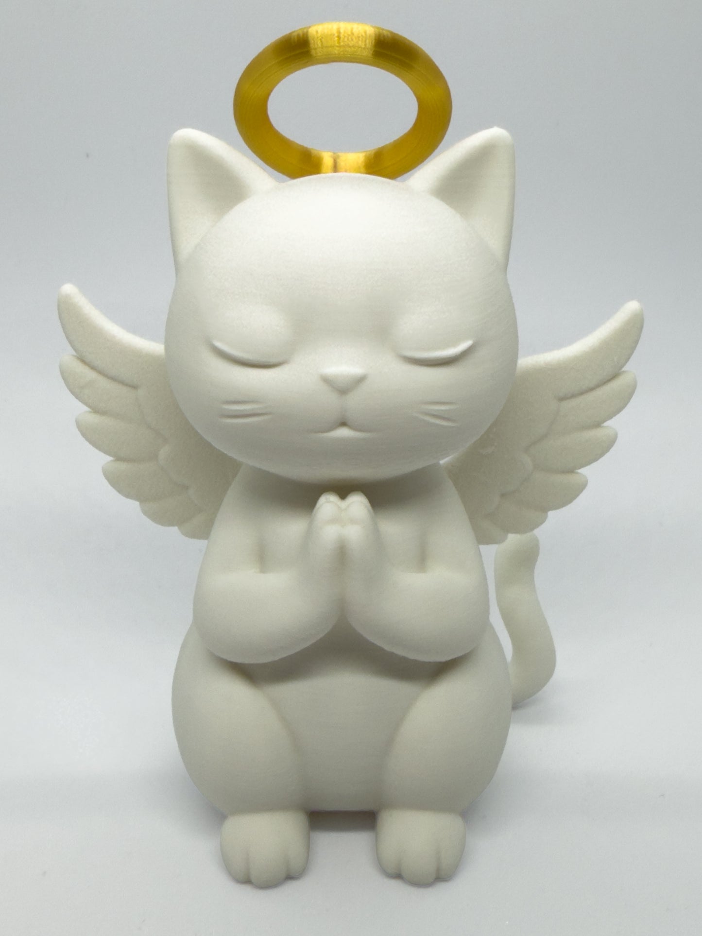 Guardian Angel Cat Sculpture