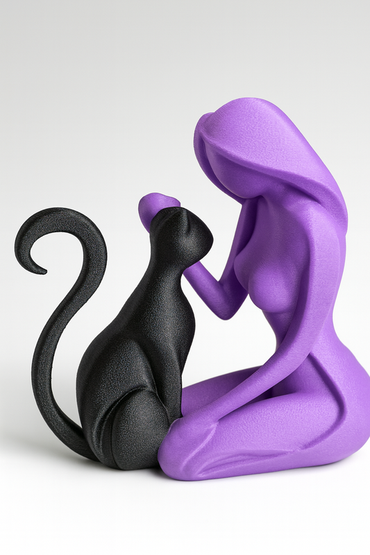 Cat Love Sculpture