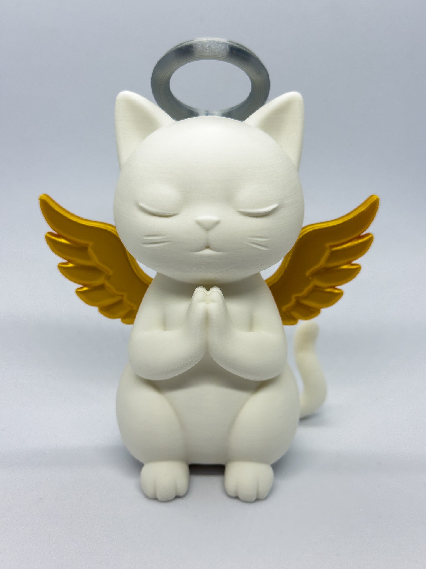 Guardian Angel Cat Sculpture