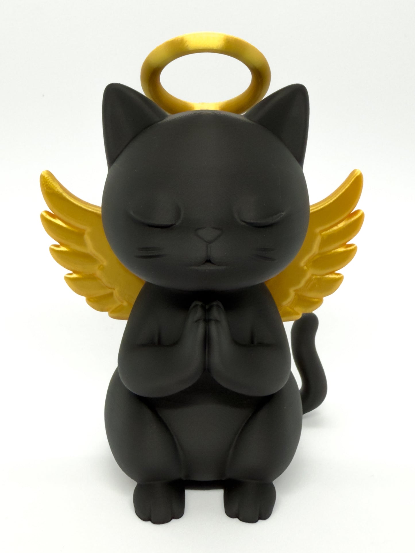 Guardian Angel Cat Sculpture