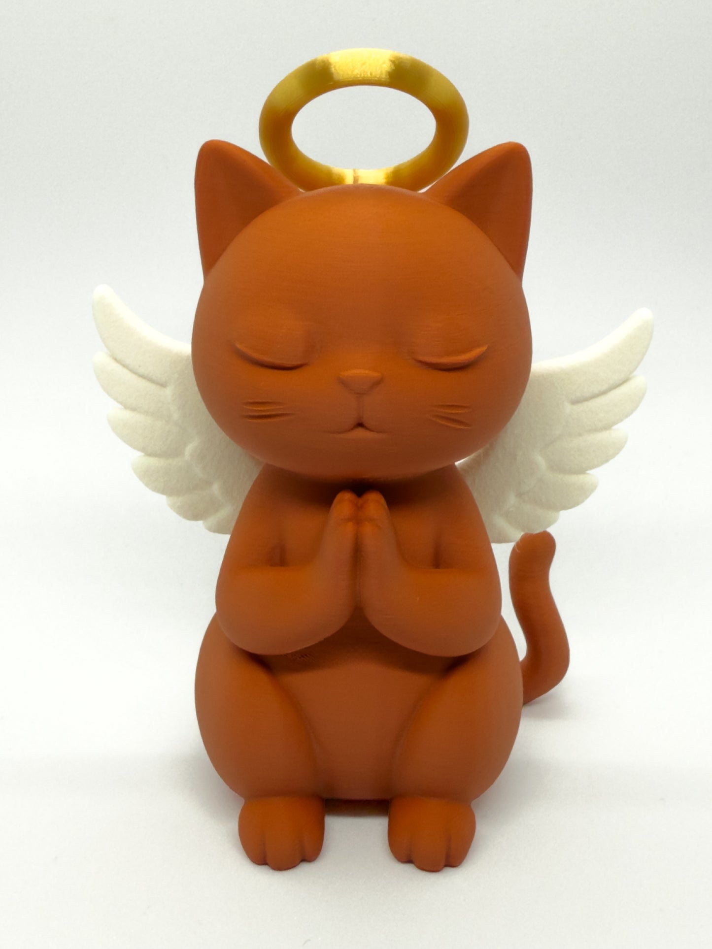 Guardian Angel Cat Sculpture
