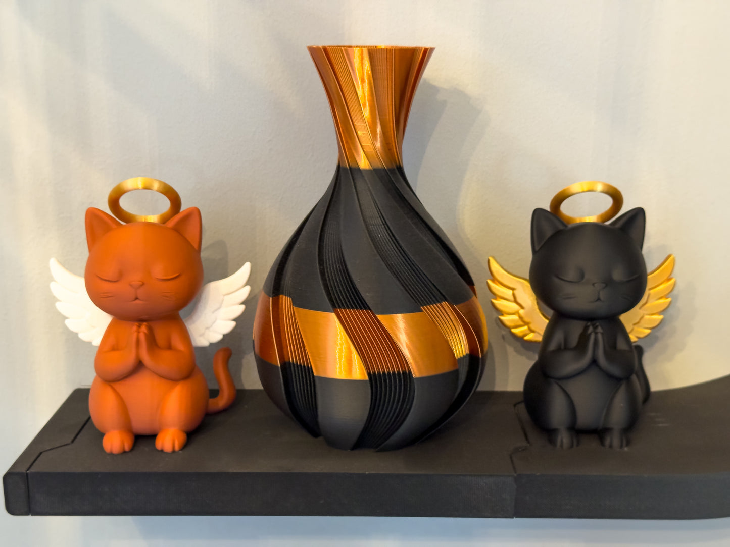 Guardian Angel Cat Sculpture
